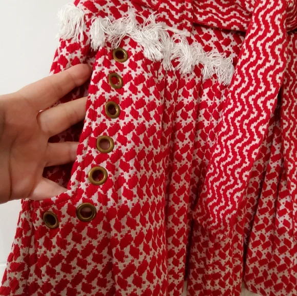 DoDo Bar Or Jacquard Knit Belted Mini Skirt Size S - Picture 3 of 9